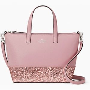 Kate Spade authentic Ina Greta Court a glitter satchel / crossbody